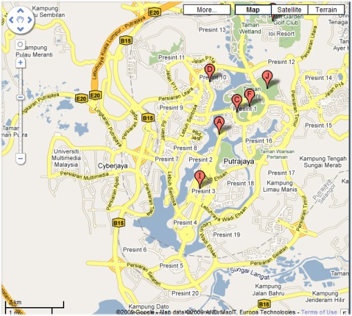 map- tasik putrajaya